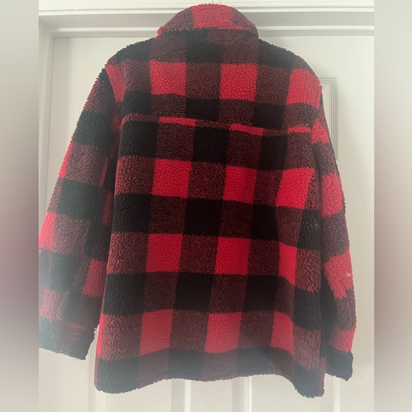 Gap oversized Buffalo Sherpa Plaid Shacket